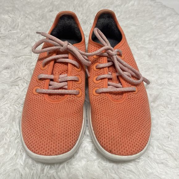 Allbirds Tree Runners Orange everyday sneakers, Womens size 8, lightweight - Picture 2 of 8